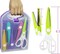 Decorative Paper Edging Scissors Set (5 Pairs) – Colorful Craft Scissors with 5 Unique Patterns – Includes Portable Organizing Case – Precision Edge Cutters for Scrapbooking, Card Making, Kids’ Arts & Crafts – Multipurpose Teacher & Student Supplies
